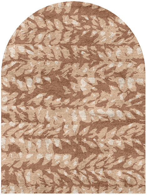 Mead Abstract Arch Hand Tufted Bamboo Silk Custom Rug by Rug Artisan
