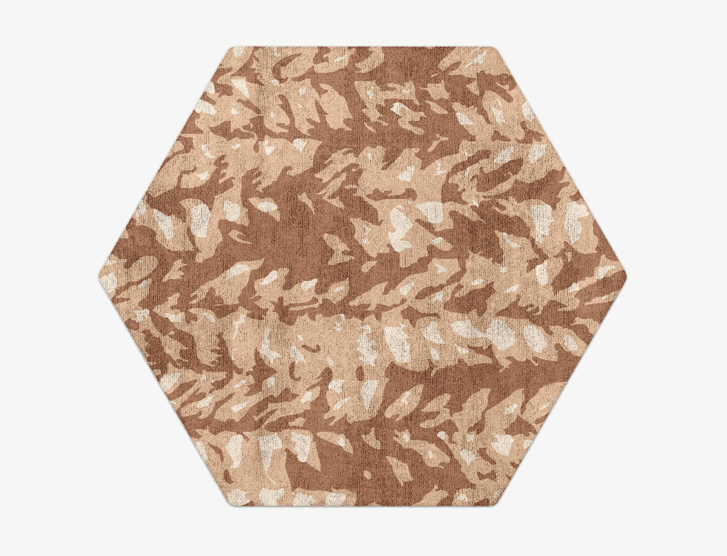 Mead Abstract Hexagon Hand Tufted Bamboo Silk Custom Rug by Rug Artisan