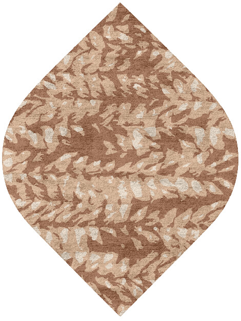 Mead Abstract Ogee Hand Tufted Bamboo Silk Custom Rug by Rug Artisan