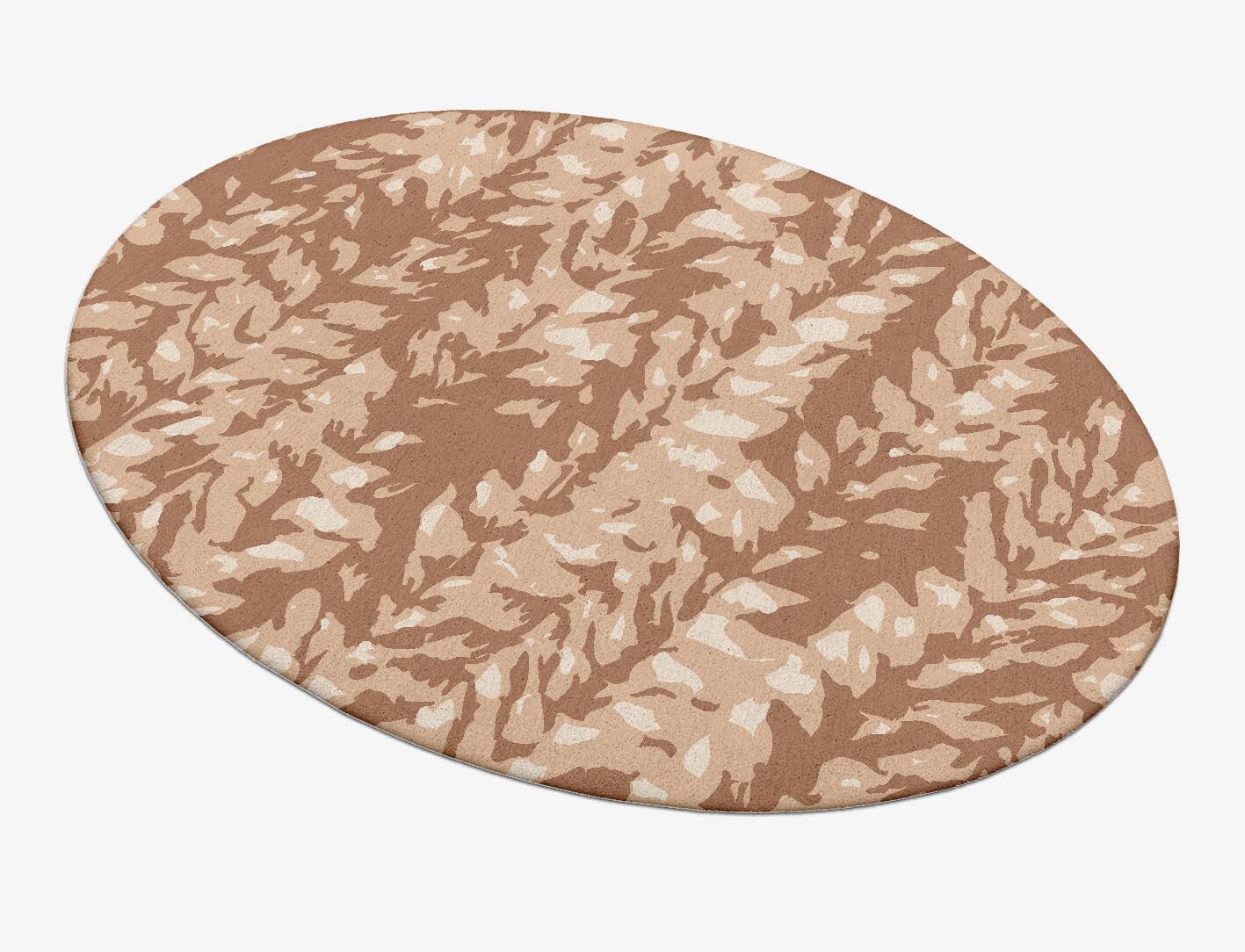Mead Abstract Oval Hand Tufted Pure Wool Custom Rug by Rug Artisan