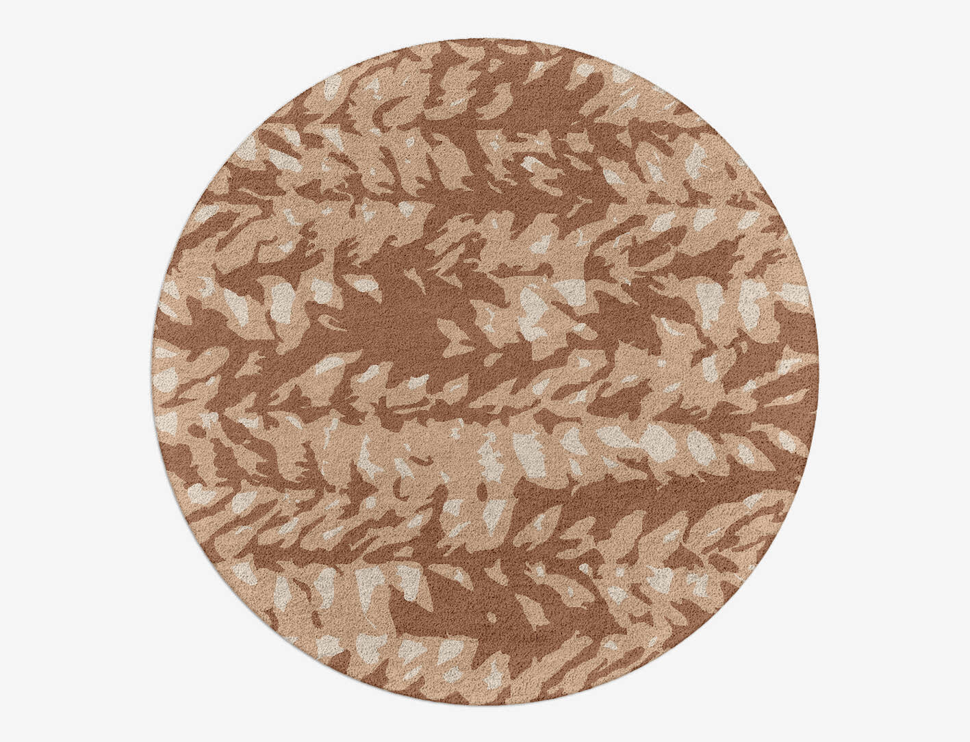 Mead Abstract Round Hand Tufted Pure Wool Custom Rug by Rug Artisan