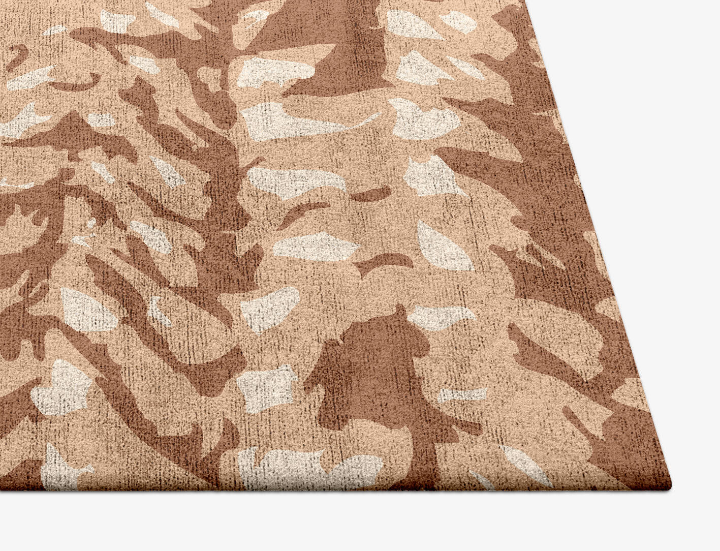 Mead Abstract Square Hand Tufted Bamboo Silk Custom Rug by Rug Artisan