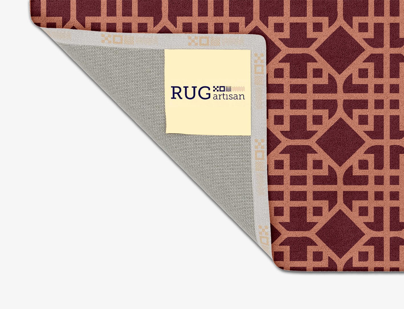 Meander Geometric Square Hand Tufted Pure Wool Custom Rug by Rug Artisan