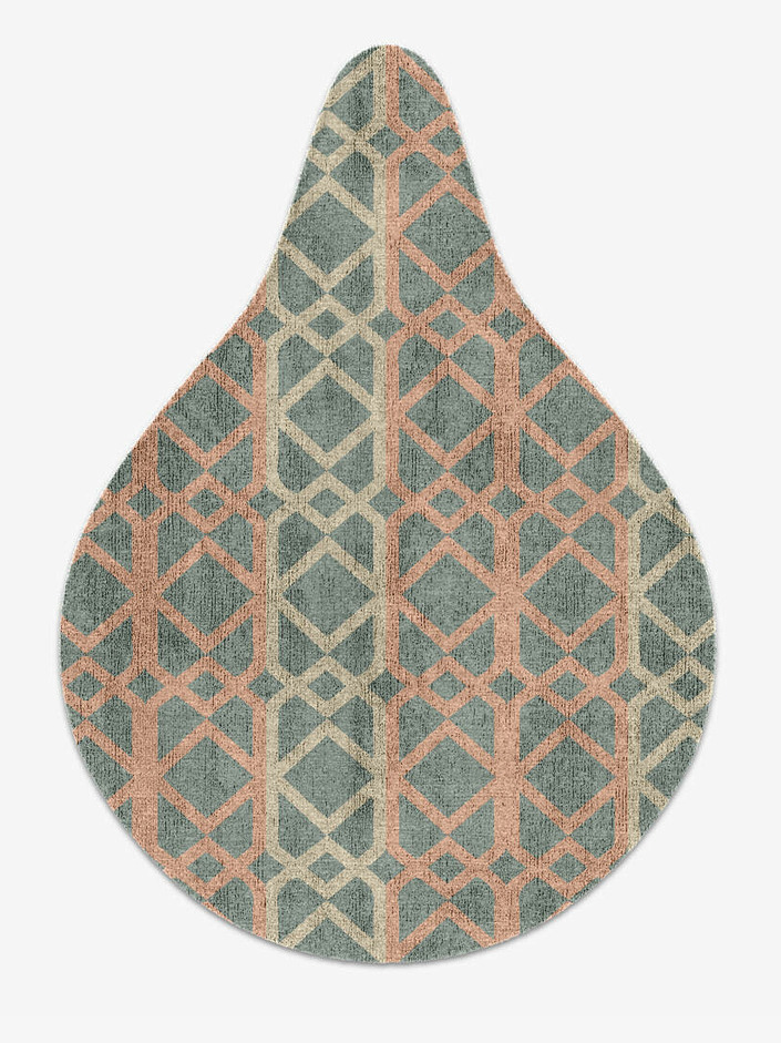 Meditrina Blue Royal Drop Hand Knotted Bamboo Silk Custom Rug by Rug Artisan