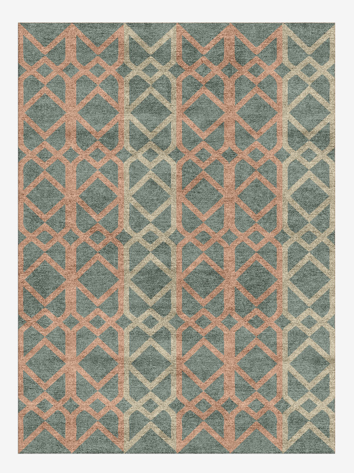 Meditrina Blue Royal Rectangle Hand Knotted Bamboo Silk Custom Rug by Rug Artisan