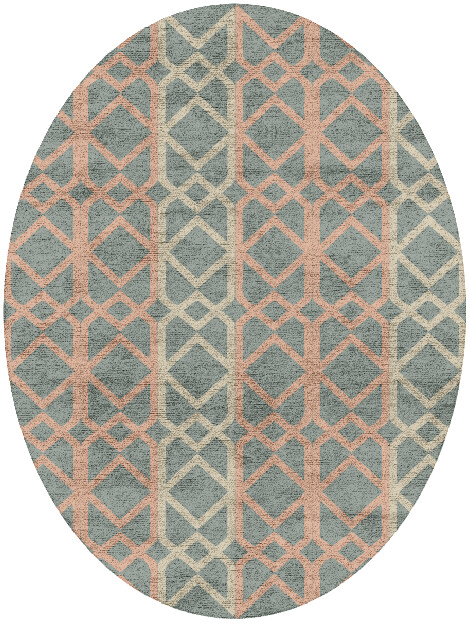 Meditrina Blue Royal Oval Hand Tufted Bamboo Silk Custom Rug by Rug Artisan