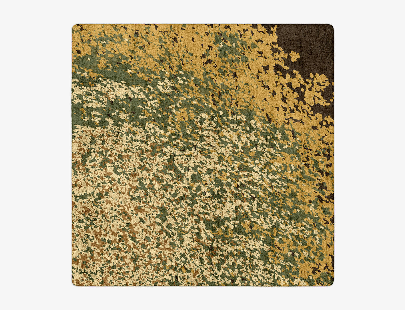 Medley Brush Strokes Square Hand Tufted Bamboo Silk Custom Rug by Rug Artisan