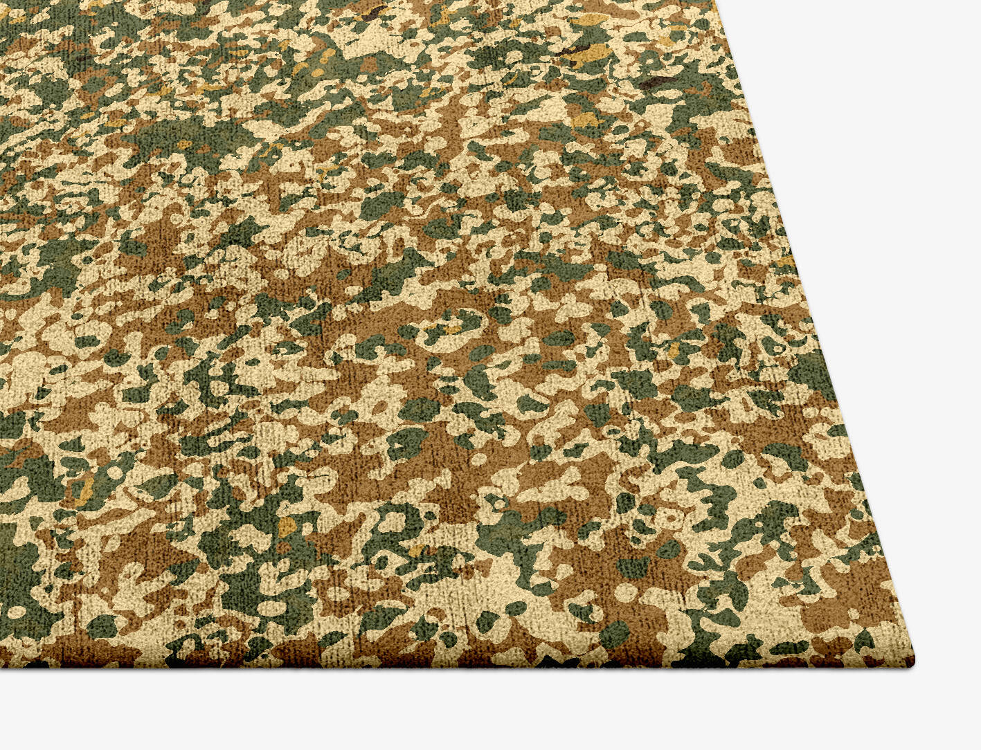 Medley Brush Strokes Square Hand Tufted Bamboo Silk Custom Rug by Rug Artisan
