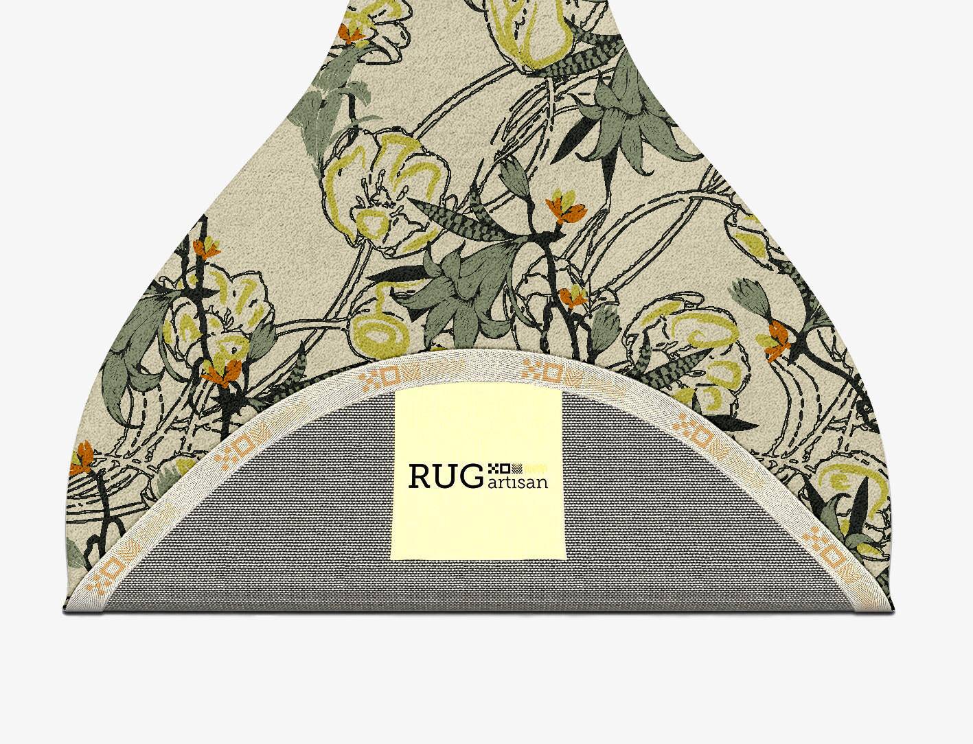 Melange Floral Drop Hand Tufted Pure Wool Custom Rug by Rug Artisan