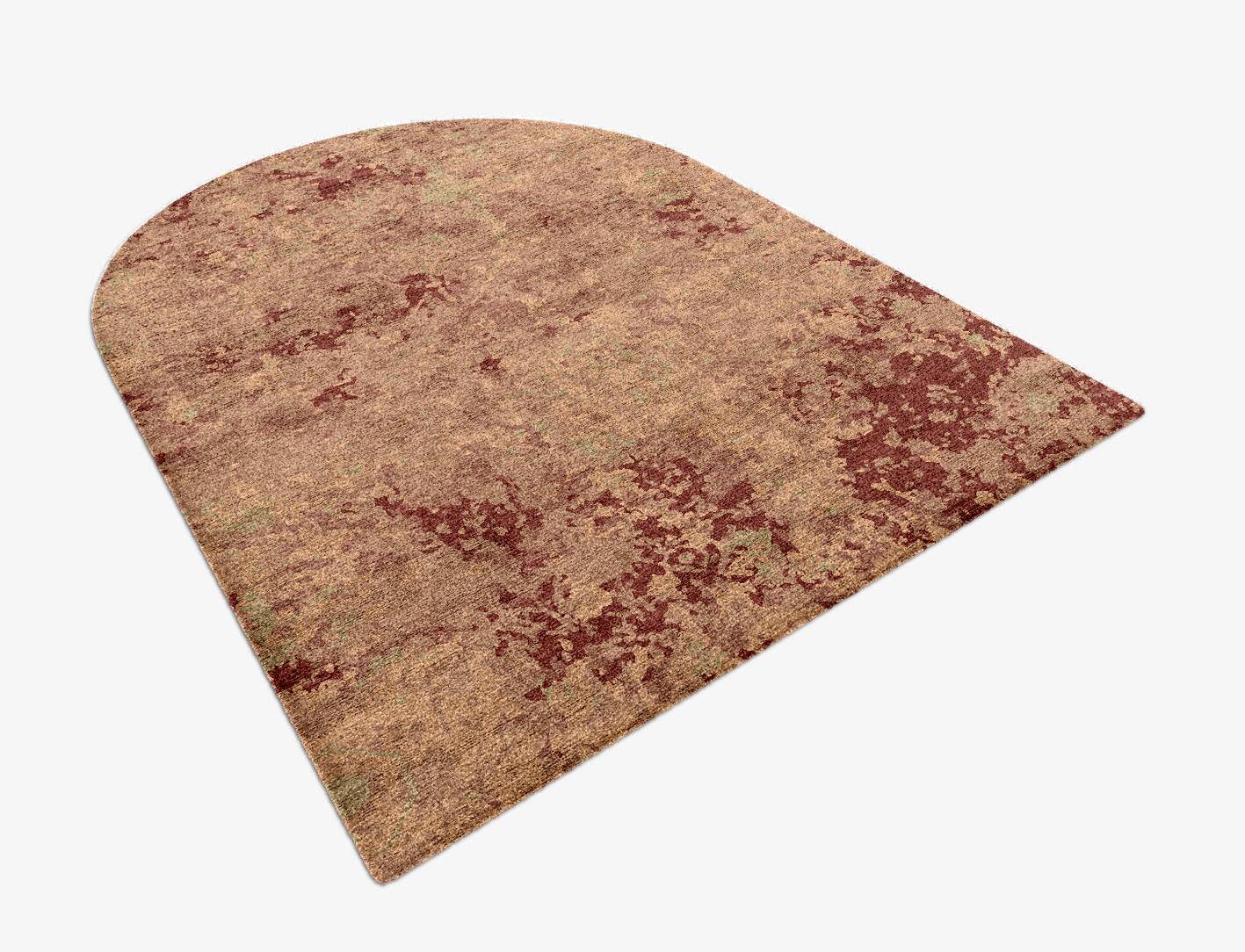 Melee Brush Strokes Arch Hand Knotted Bamboo Silk Custom Rug by Rug Artisan