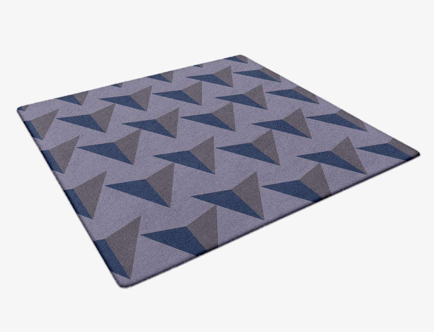Memphis Modern Geometrics Square Hand Tufted Pure Wool Custom Rug by Rug Artisan