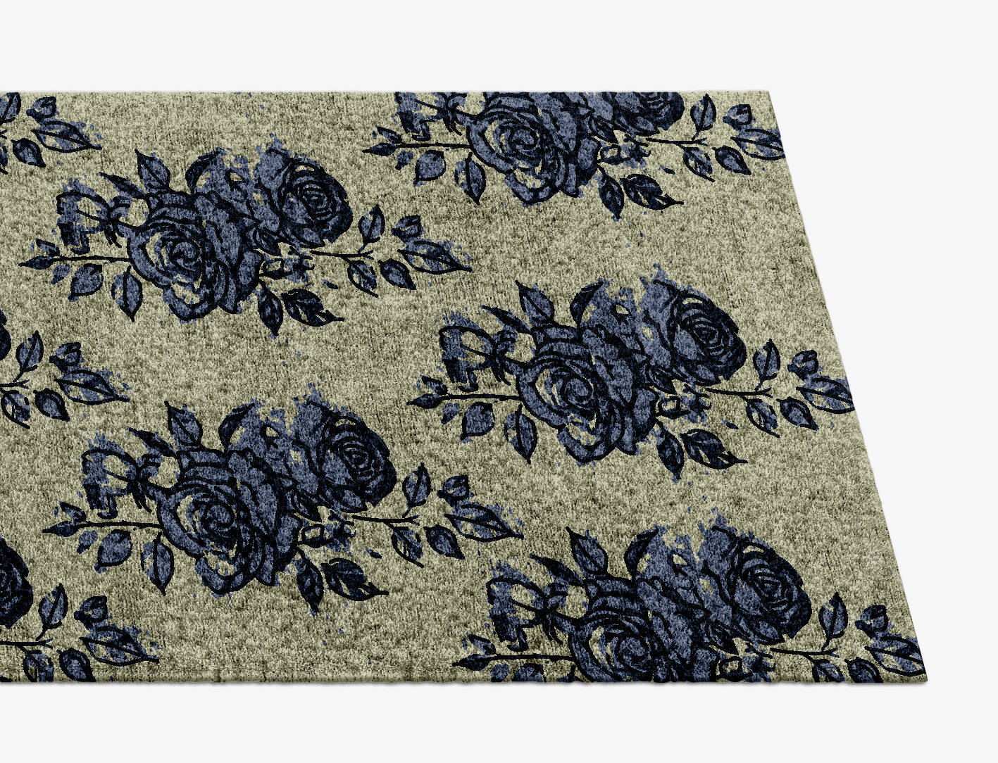 Merewood Floral Runner Hand Knotted Bamboo Silk Custom Rug by Rug Artisan