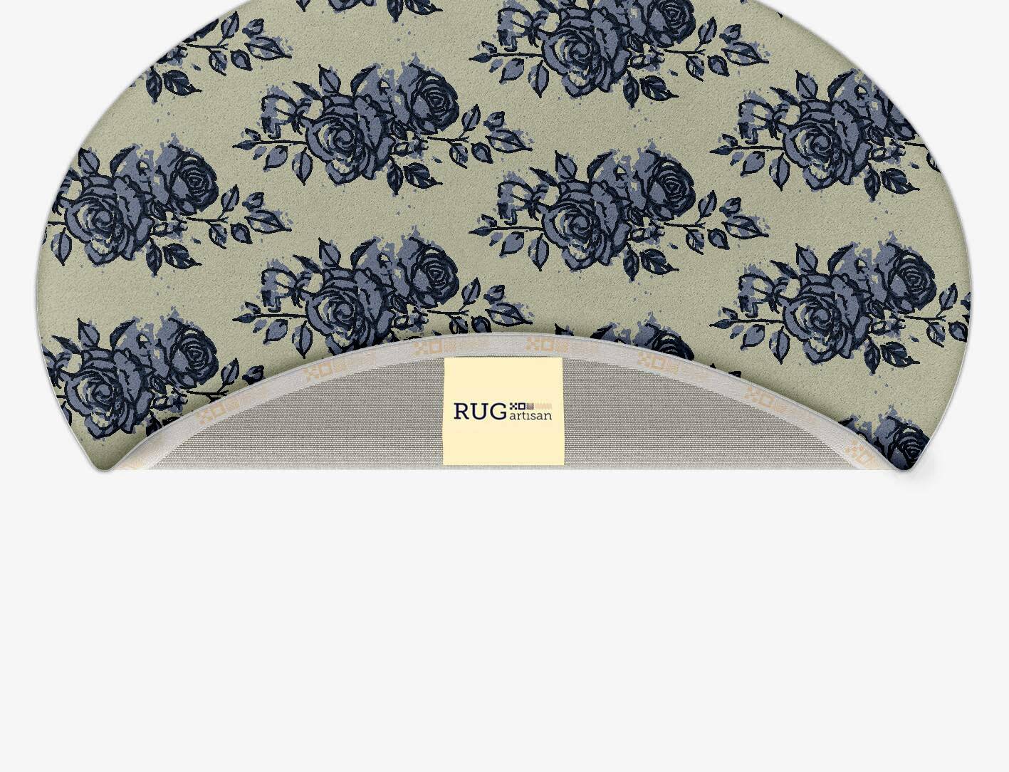 Merewood Floral Oval Hand Tufted Pure Wool Custom Rug by Rug Artisan
