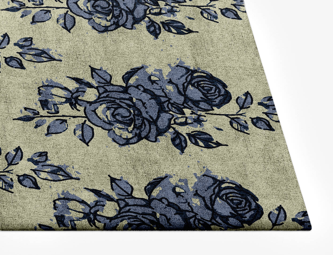 Merewood Floral Rectangle Hand Tufted Bamboo Silk Custom Rug by Rug Artisan