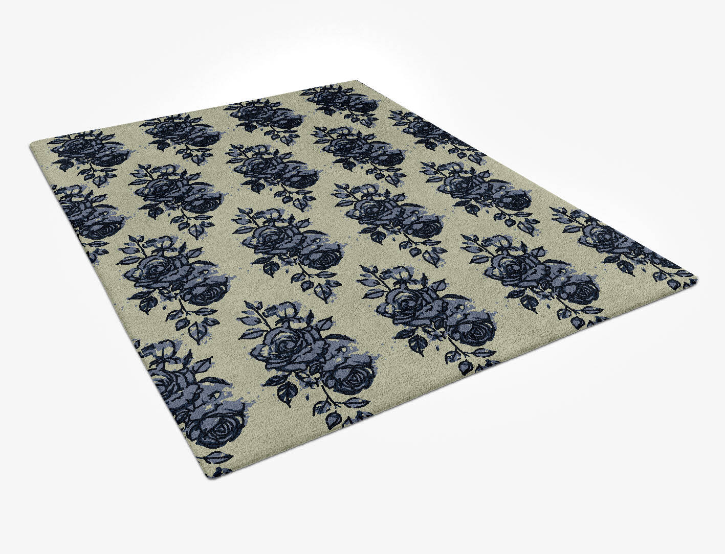 Merewood Floral Rectangle Hand Tufted Pure Wool Custom Rug by Rug Artisan