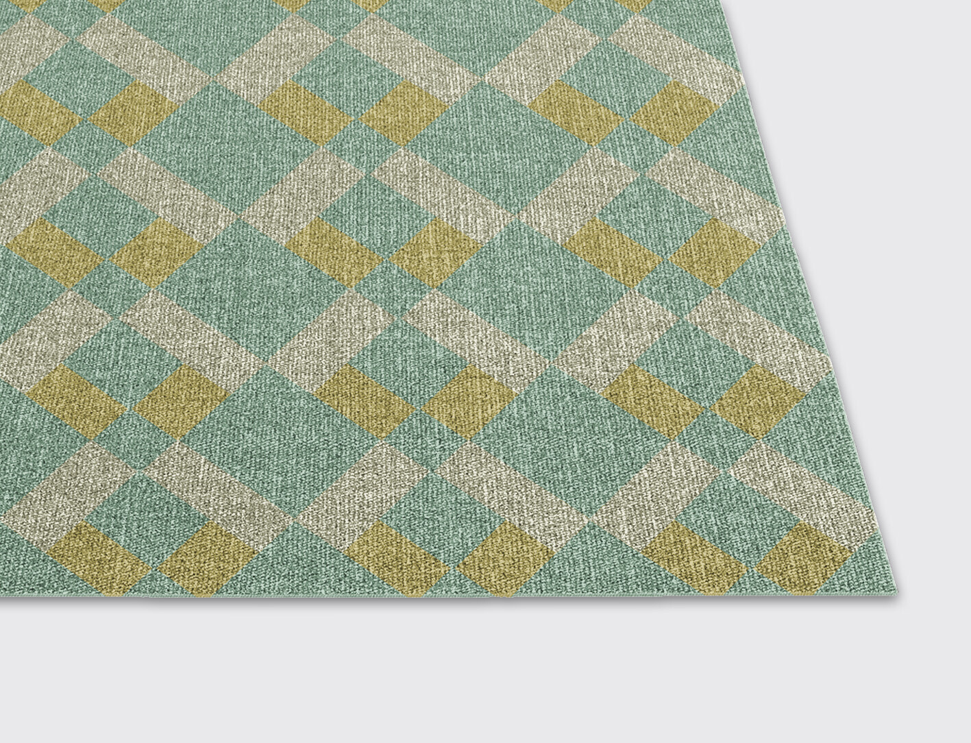 Merlin Geometric Rectangle Flatweave New Zealand Wool Custom Rug by Rug Artisan