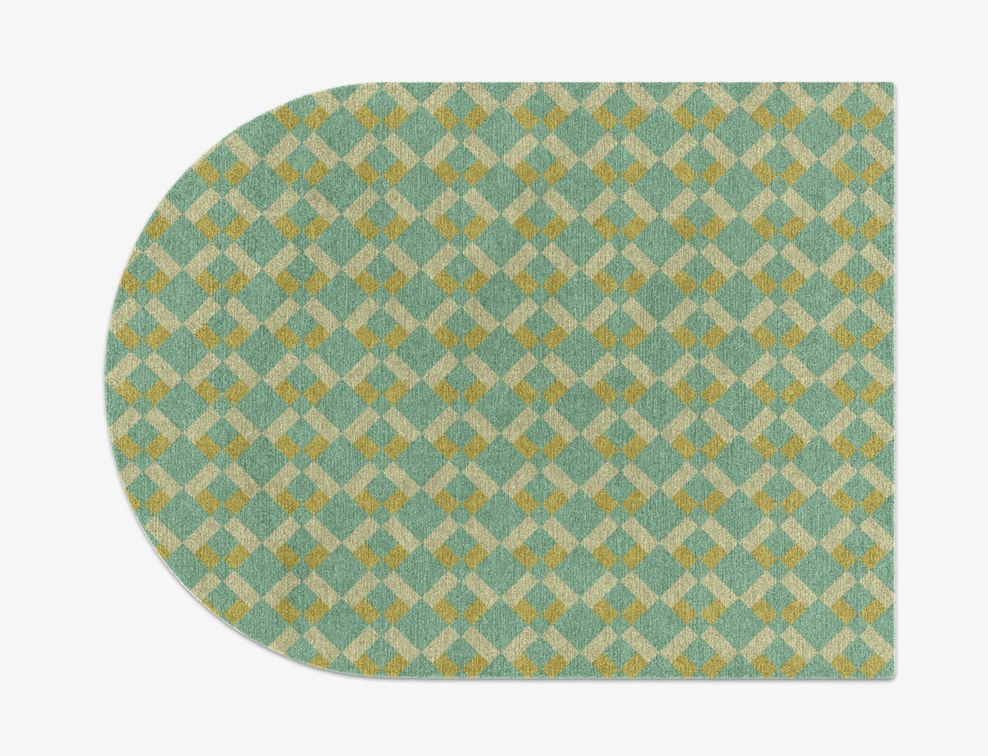 Merlin Geometric Arch Hand Knotted Tibetan Wool Custom Rug by Rug Artisan