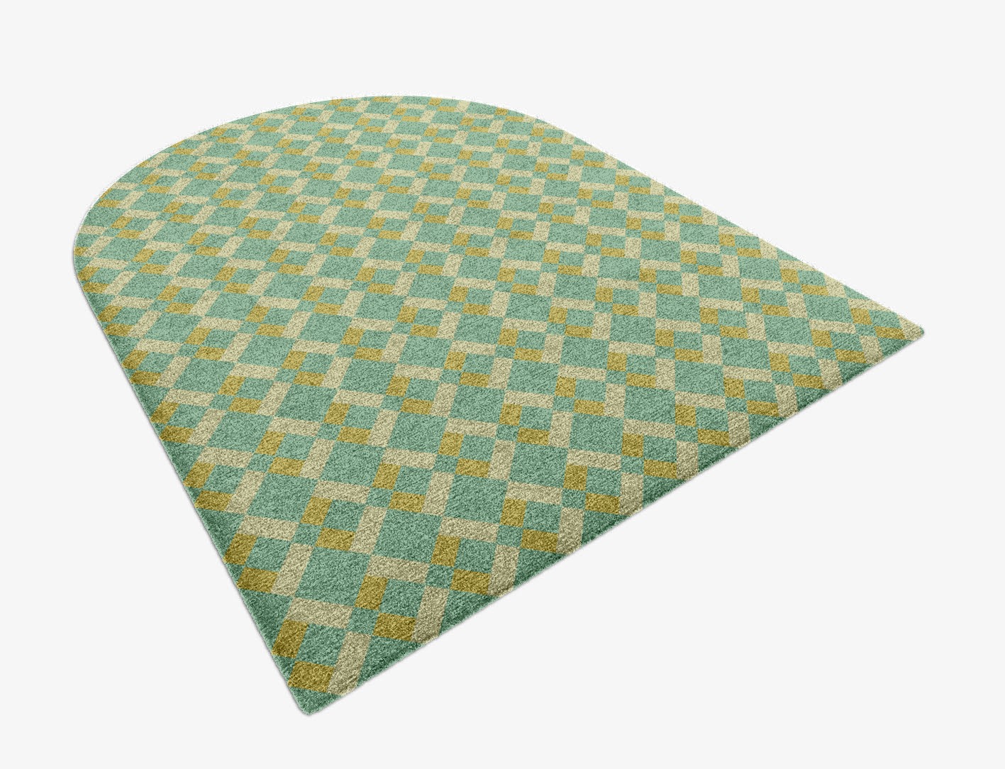 Merlin Geometric Arch Hand Knotted Tibetan Wool Custom Rug by Rug Artisan