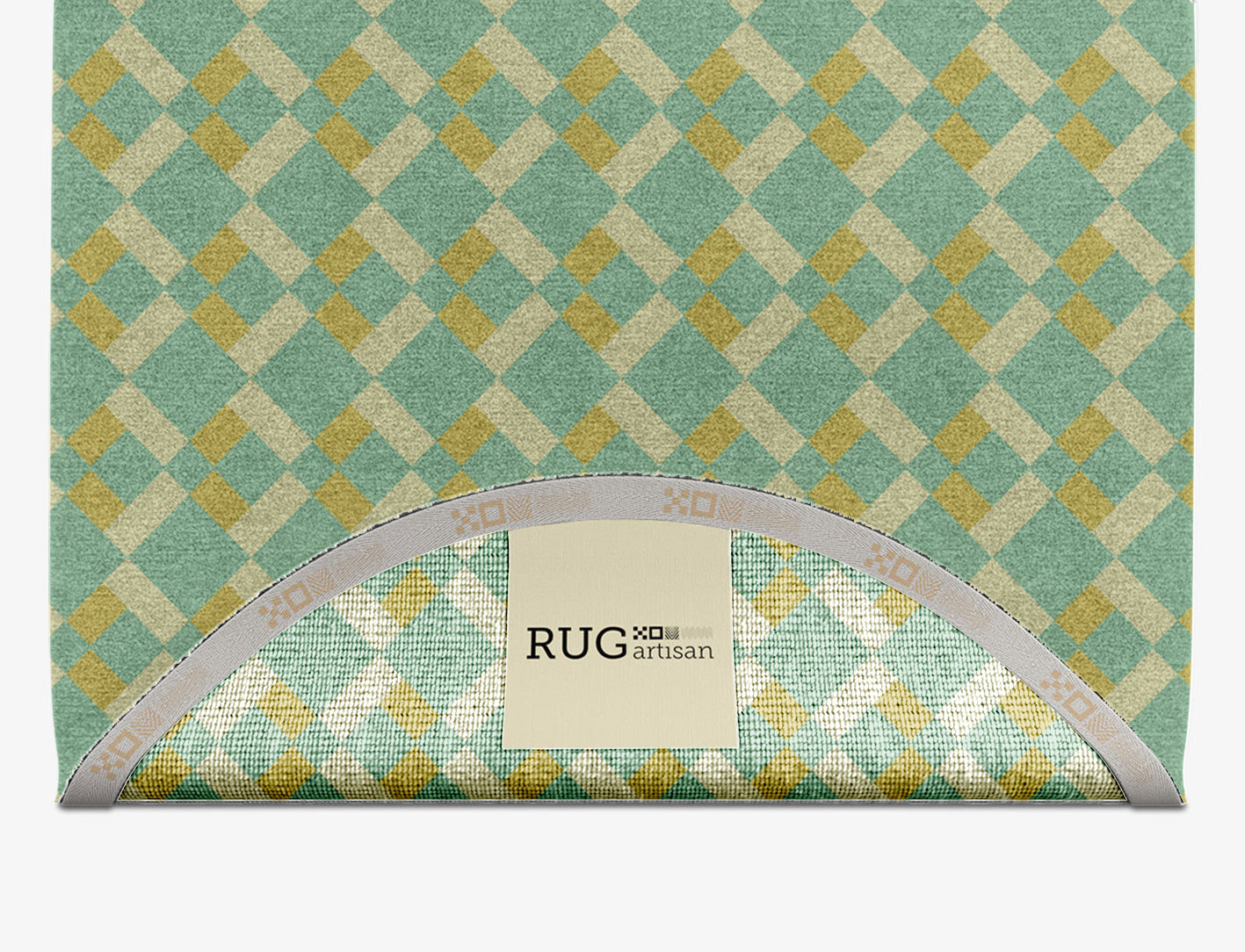 Merlin Geometric Capsule Hand Knotted Tibetan Wool Custom Rug by Rug Artisan