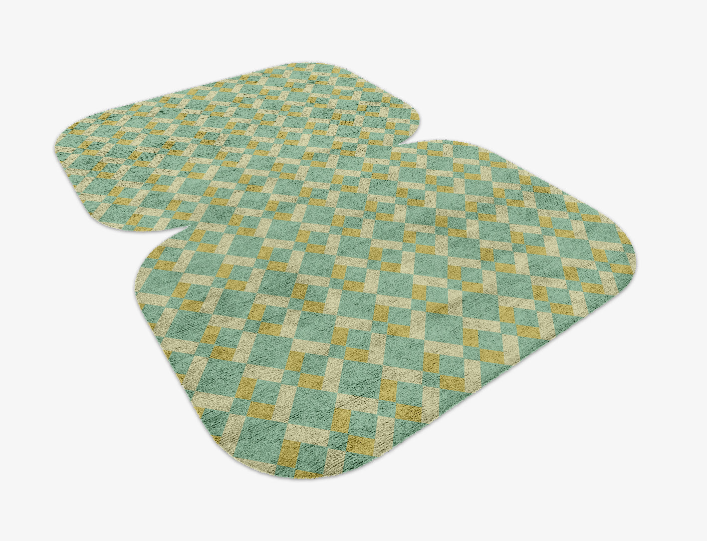 Merlin Geometric Eight Hand Knotted Bamboo Silk Custom Rug by Rug Artisan