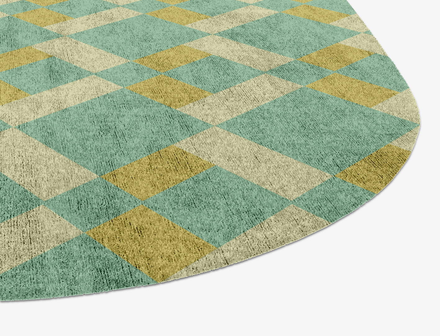 Merlin Geometric Eight Hand Knotted Bamboo Silk Custom Rug by Rug Artisan