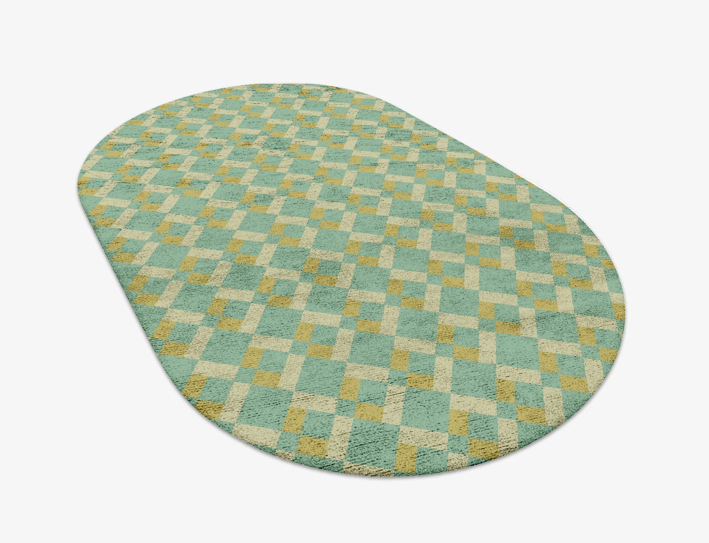 Merlin Geometric Capsule Hand Tufted Bamboo Silk Custom Rug by Rug Artisan
