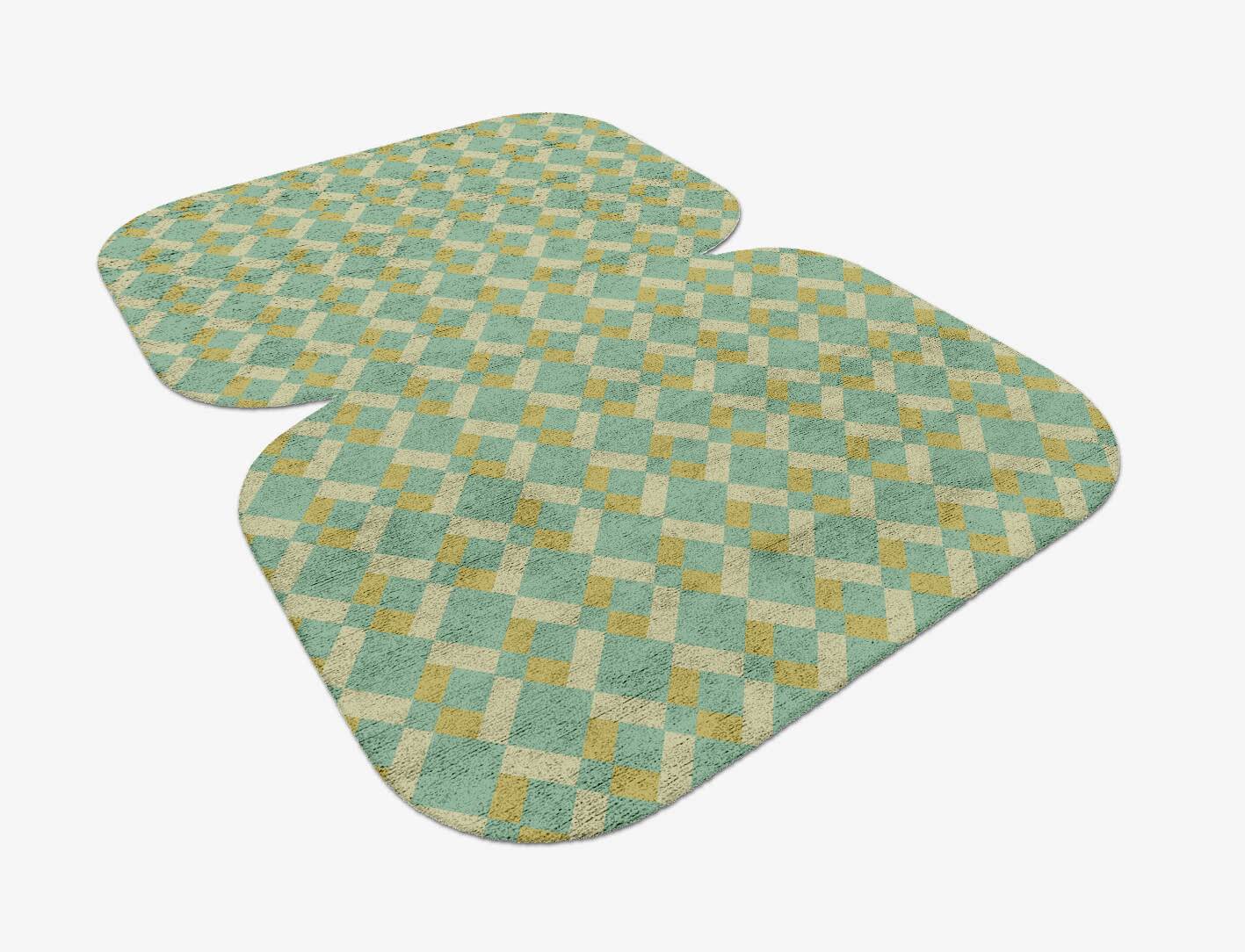 Merlin Geometric Eight Hand Tufted Bamboo Silk Custom Rug by Rug Artisan
