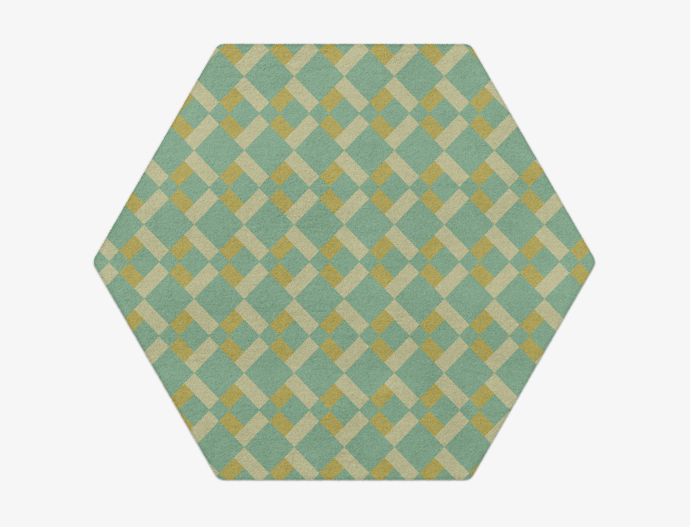 Merlin Geometric Hexagon Hand Tufted Pure Wool Custom Rug by Rug Artisan