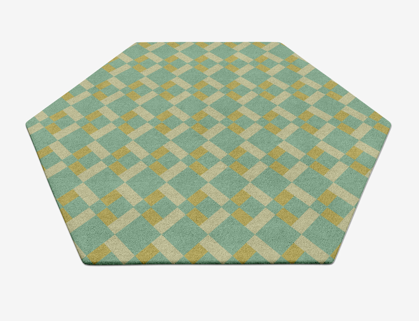 Merlin Geometric Hexagon Hand Tufted Pure Wool Custom Rug by Rug Artisan