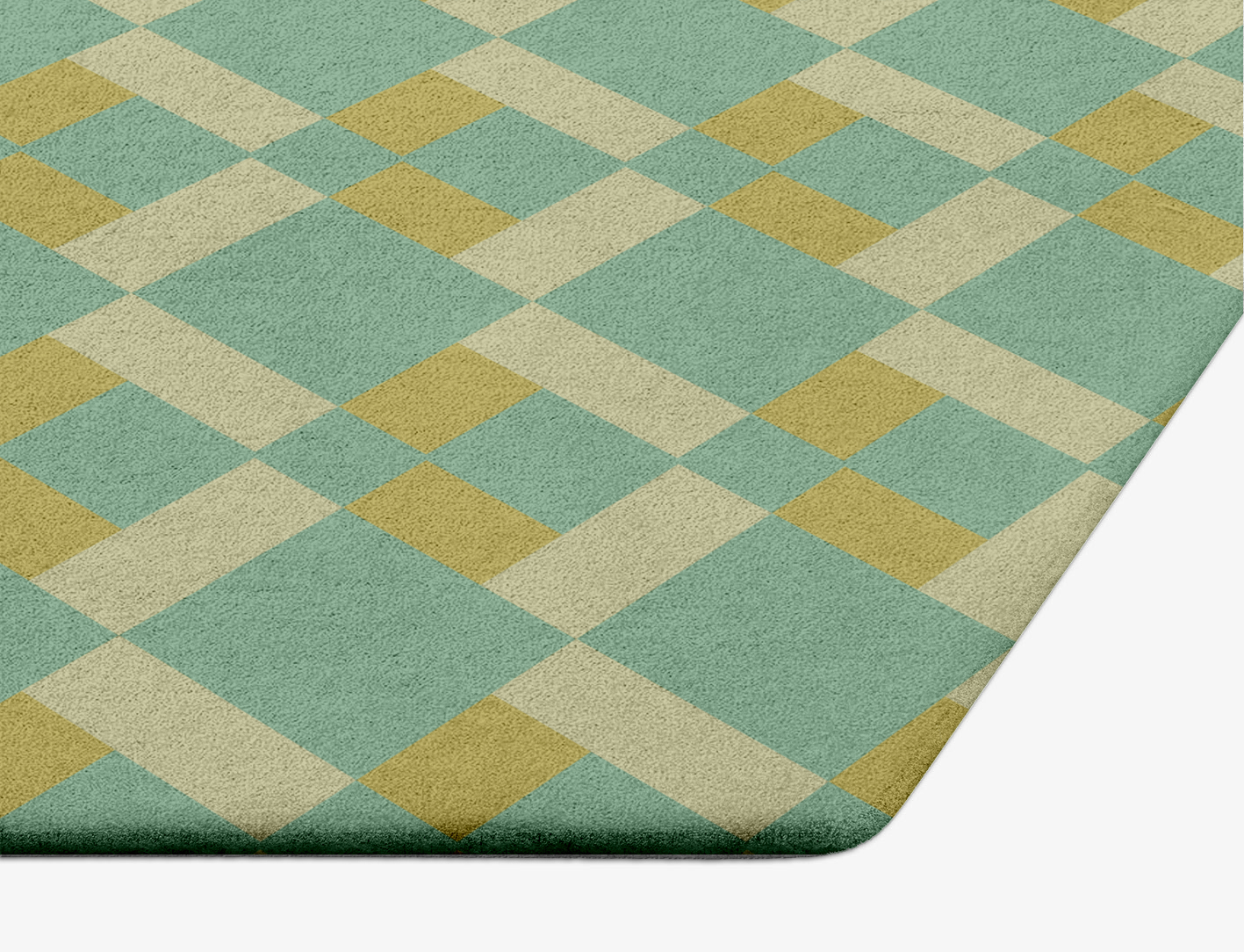 Merlin Geometric Hexagon Hand Tufted Pure Wool Custom Rug by Rug Artisan
