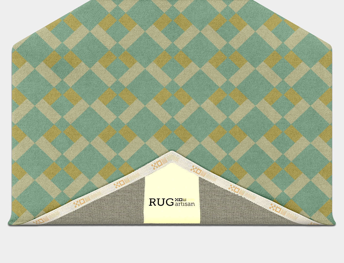 Merlin Geometric Hexagon Hand Tufted Pure Wool Custom Rug by Rug Artisan