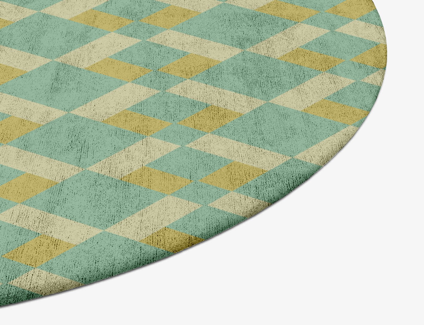 Merlin Geometric Oval Hand Tufted Bamboo Silk Custom Rug by Rug Artisan