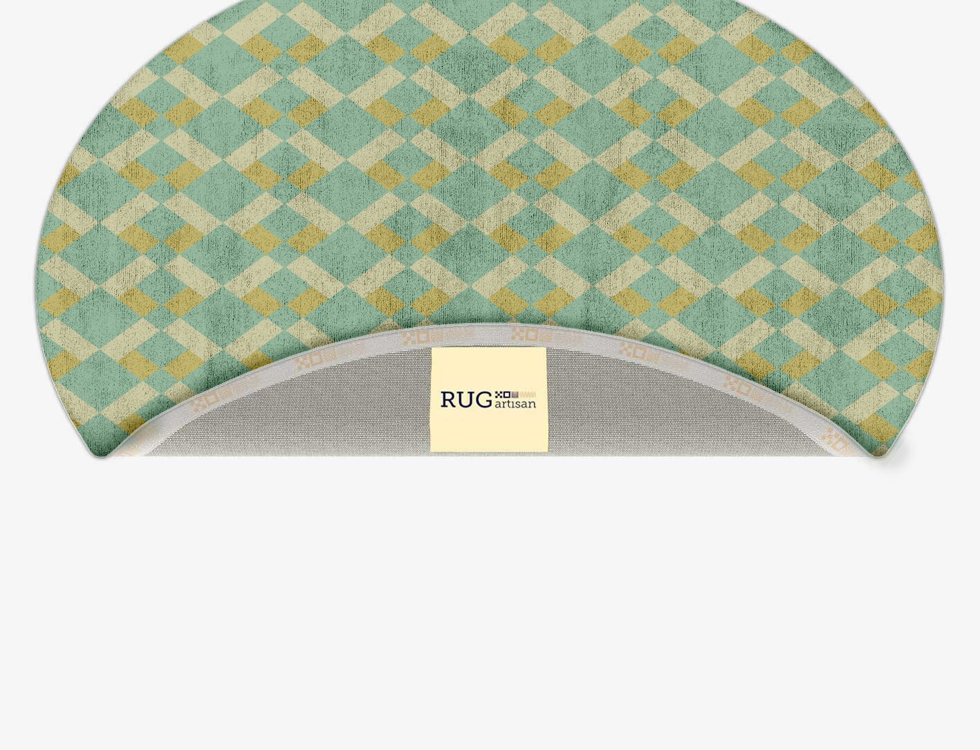 Merlin Geometric Oval Hand Tufted Bamboo Silk Custom Rug by Rug Artisan