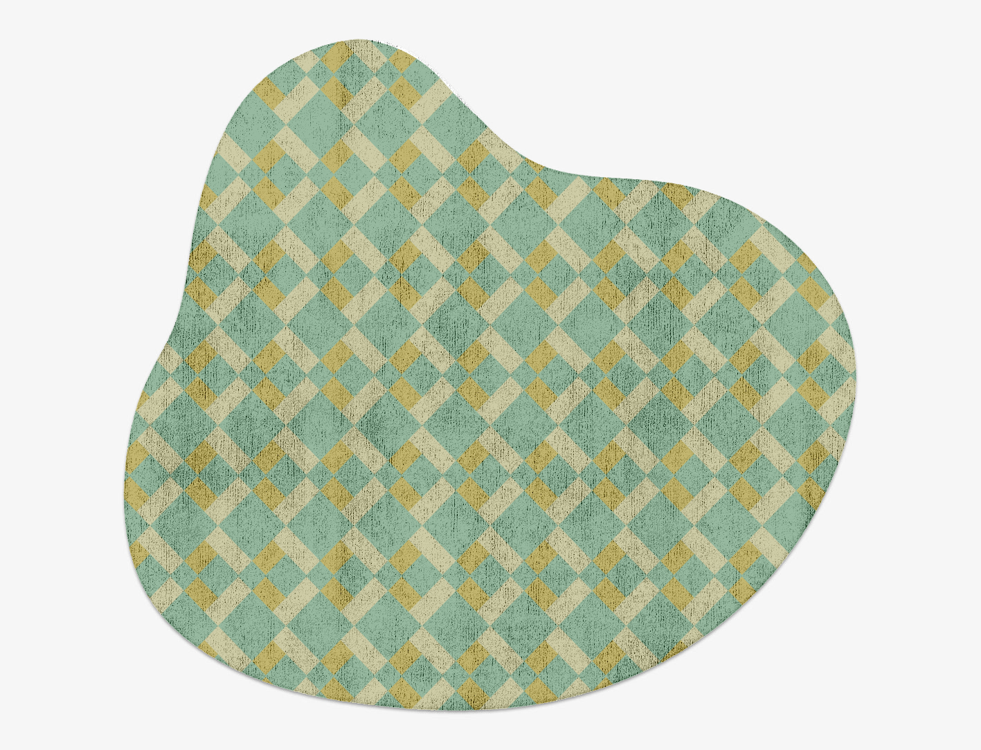 Merlin Geometric Splash Hand Tufted Bamboo Silk Custom Rug by Rug Artisan