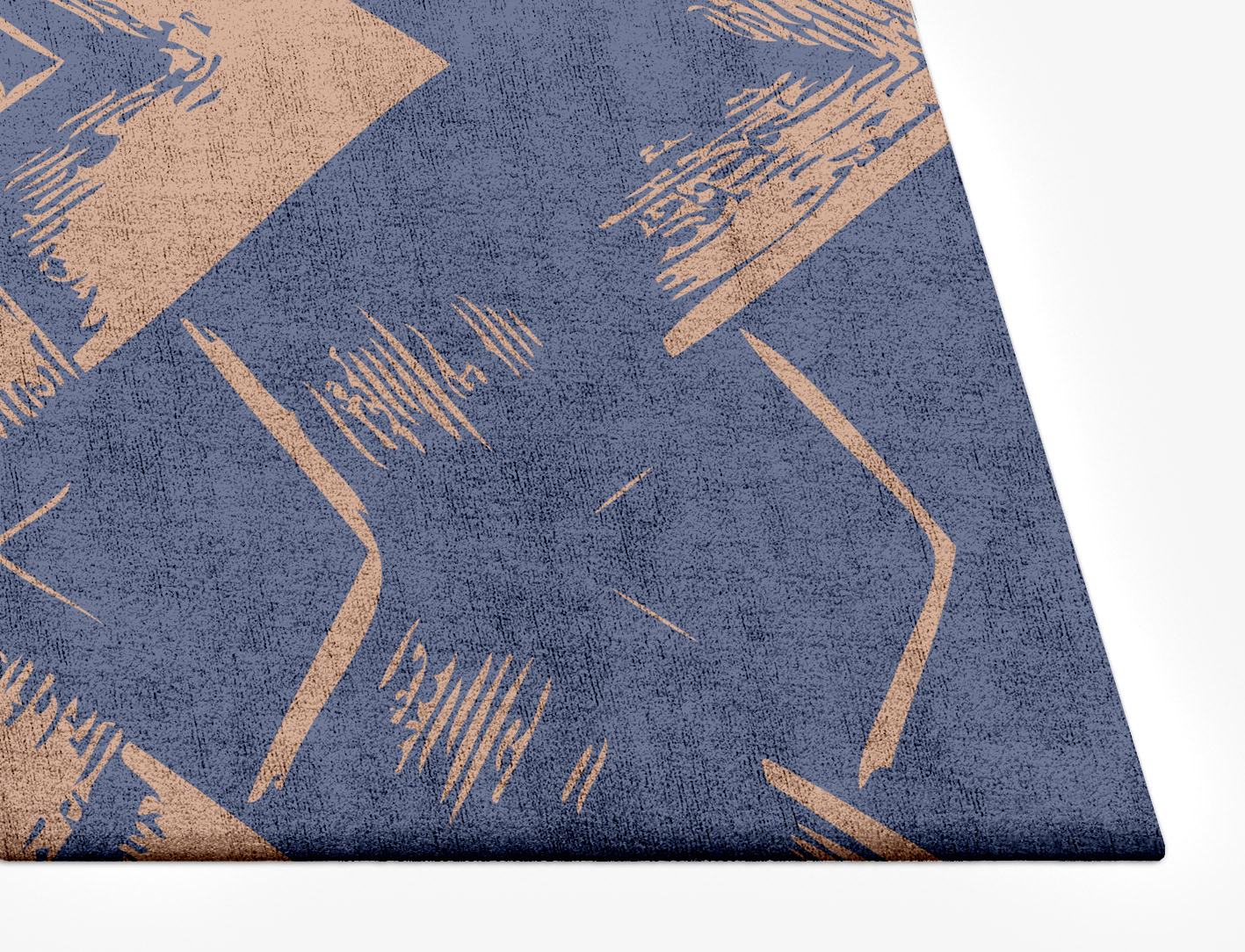 Mexican Wave Abstract Rectangle Hand Tufted Bamboo Silk Custom Rug by Rug Artisan