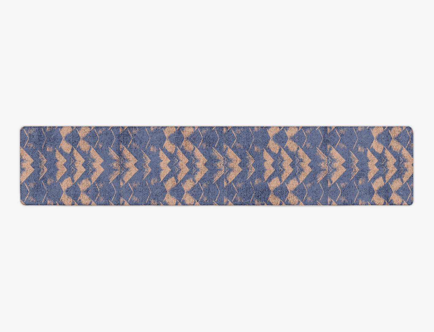 Mexican Wave Abstract Runner Hand Tufted Bamboo Silk Custom Rug by Rug Artisan