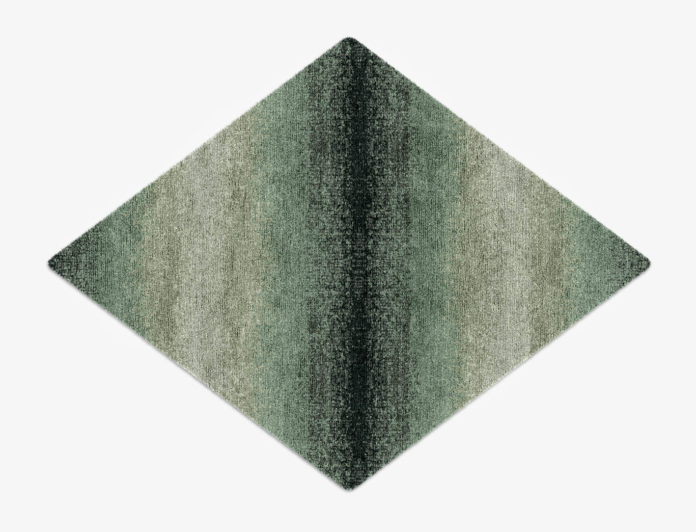 Midsea Gradation Diamond Hand Knotted Bamboo Silk Custom Rug by Rug Artisan