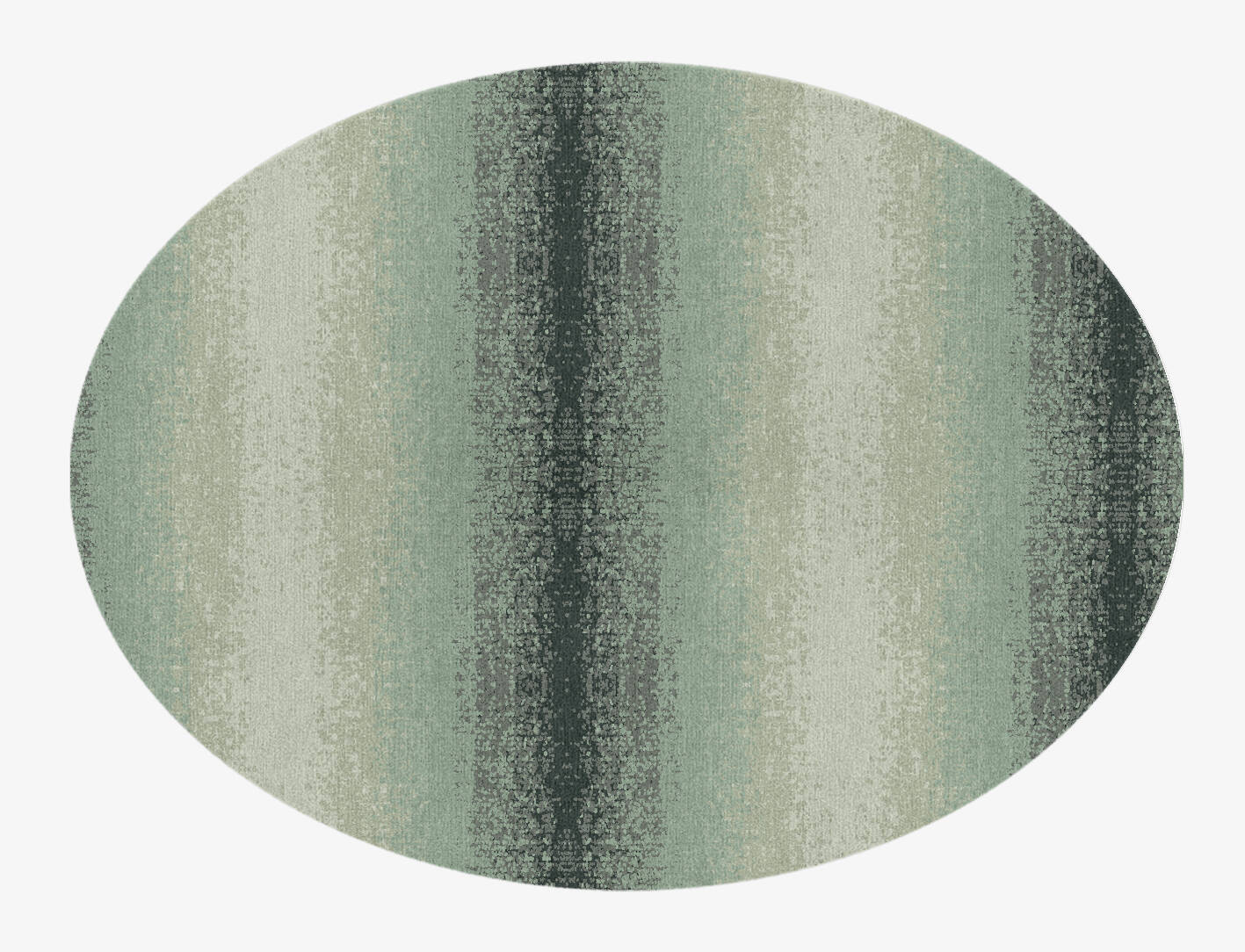 Midsea Gradation Oval Hand Knotted Tibetan Wool Custom Rug by Rug Artisan
