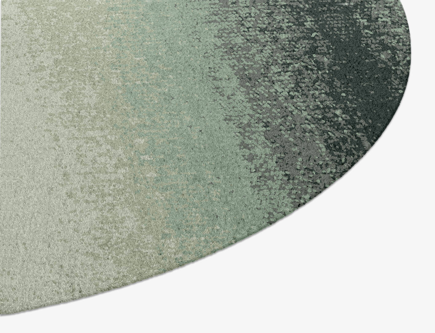 Midsea Gradation Oval Hand Knotted Tibetan Wool Custom Rug by Rug Artisan