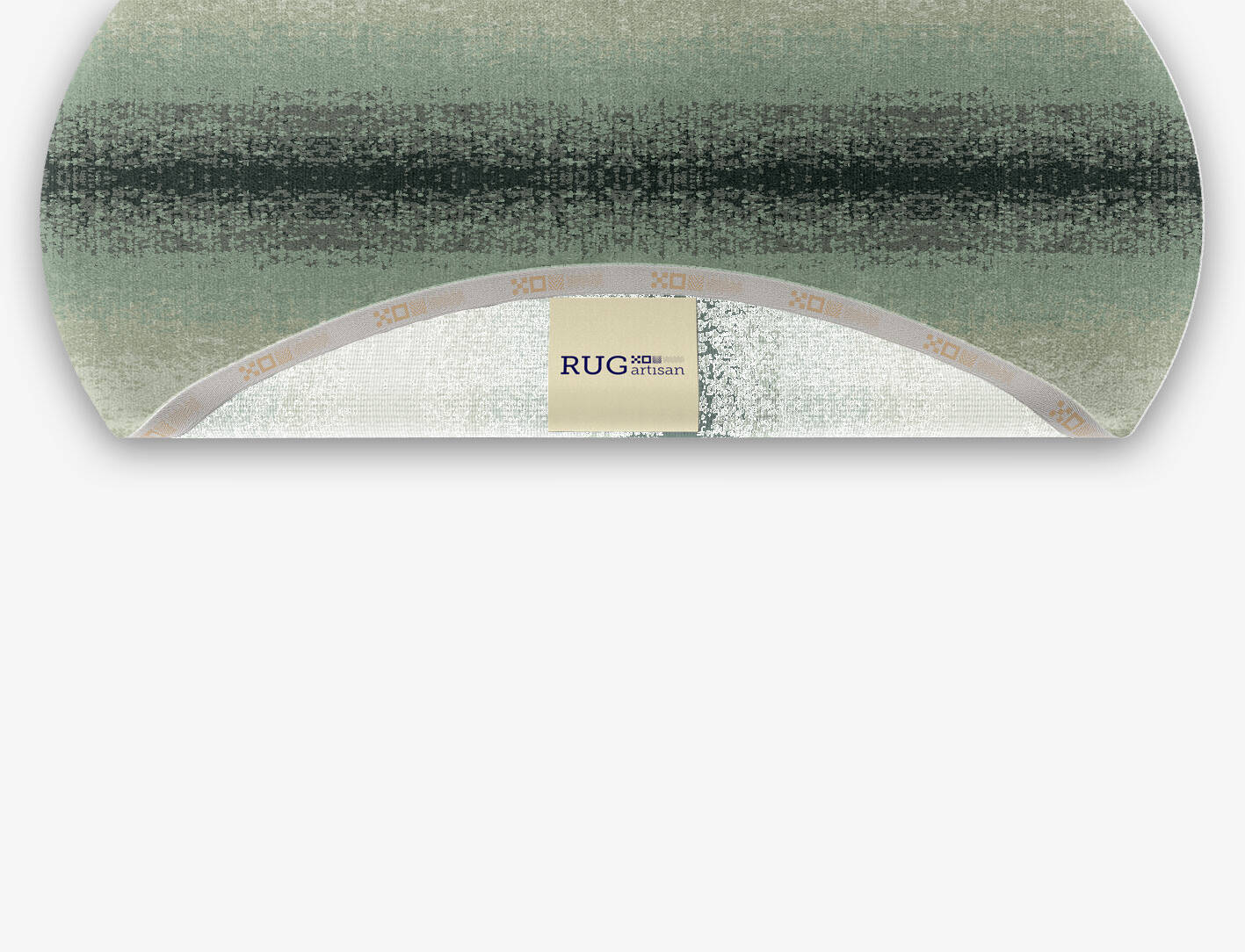 Midsea Gradation Oval Hand Knotted Tibetan Wool Custom Rug by Rug Artisan