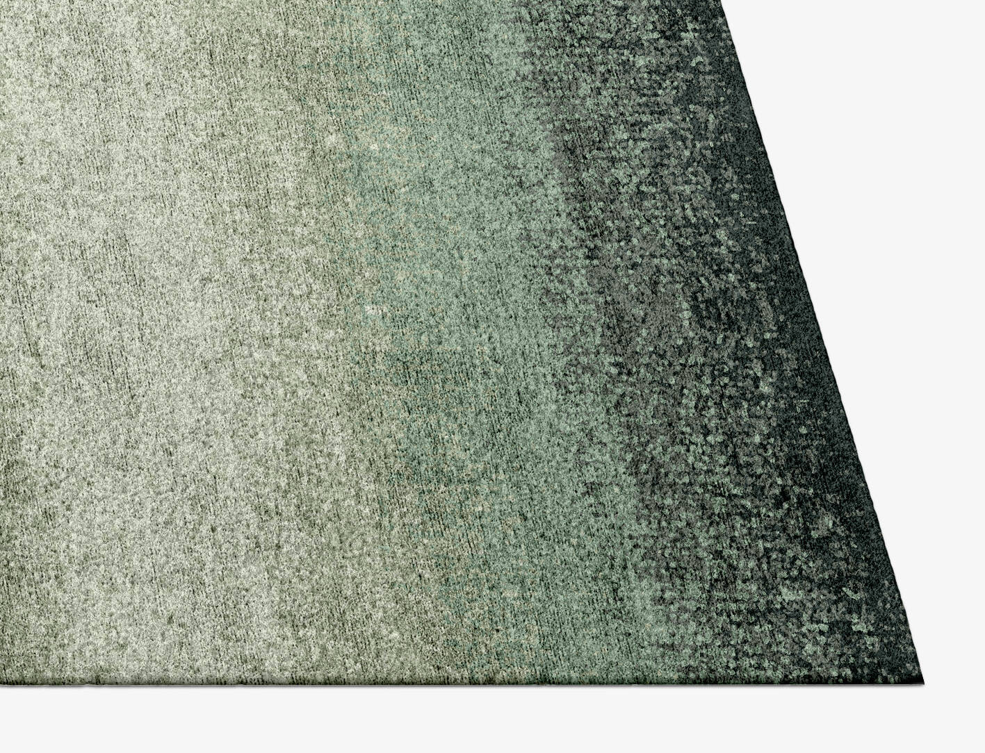 Midsea Gradation Rectangle Hand Knotted Bamboo Silk Custom Rug by Rug Artisan