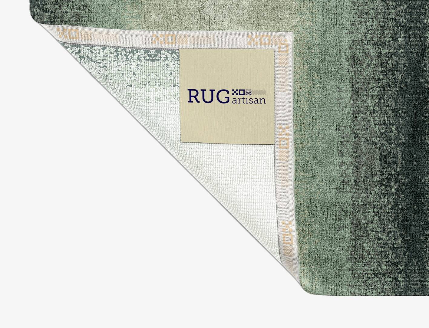 Midsea Gradation Rectangle Hand Knotted Bamboo Silk Custom Rug by Rug Artisan