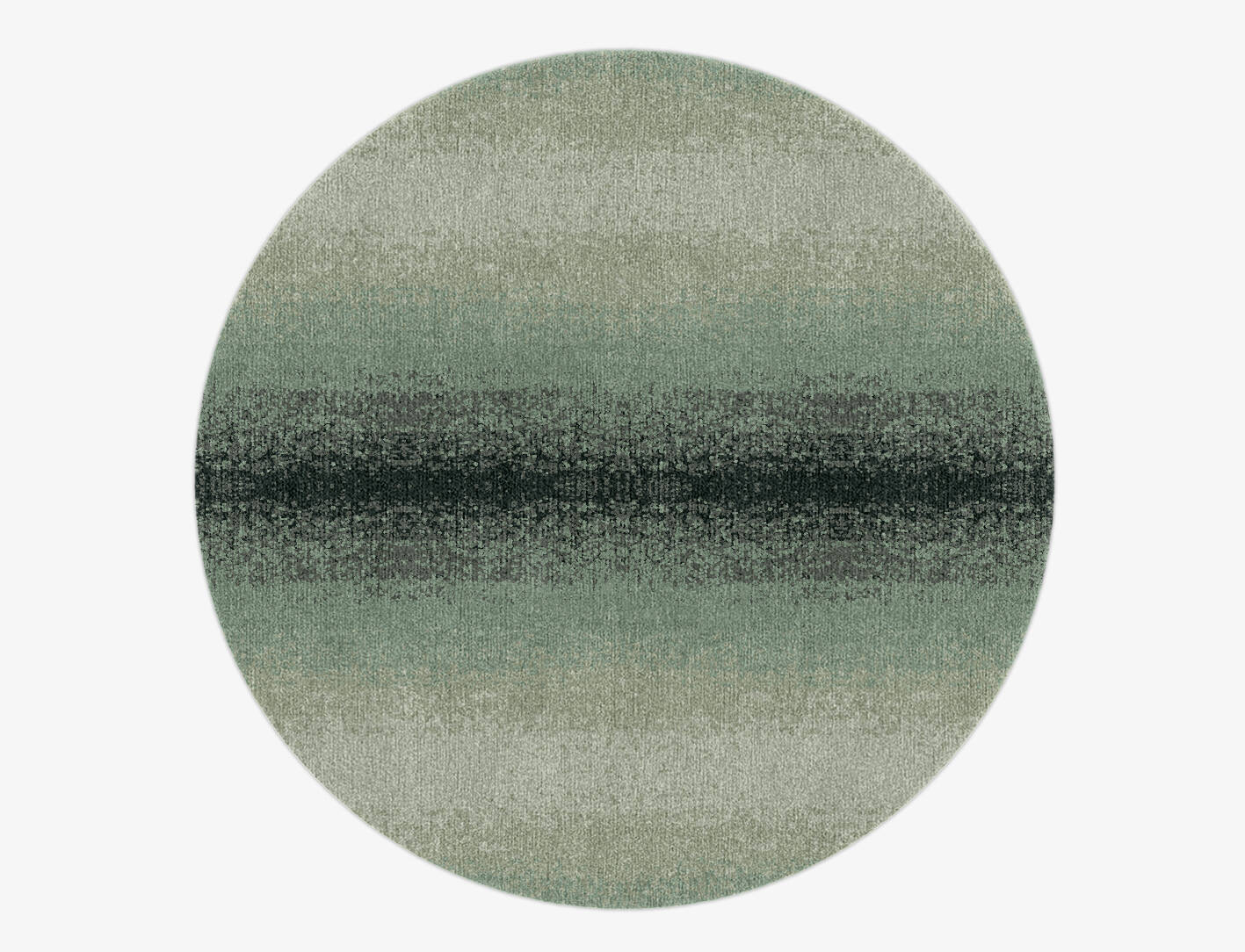 Midsea Gradation Round Hand Knotted Tibetan Wool Custom Rug by Rug Artisan