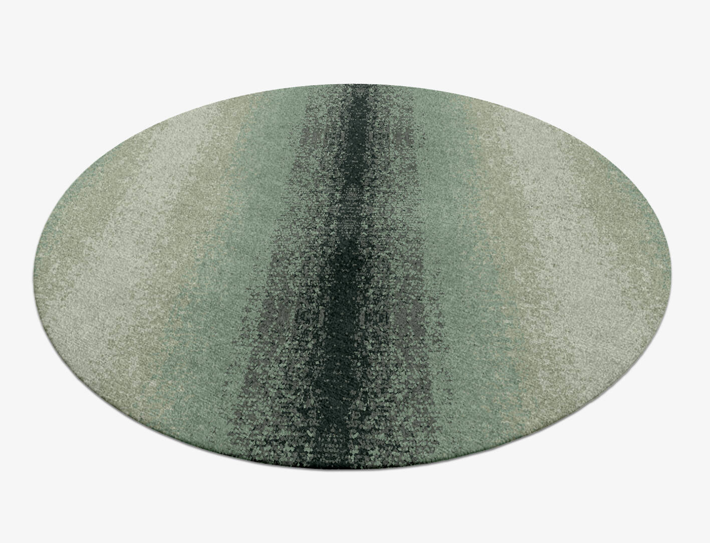 Midsea Gradation Round Hand Knotted Tibetan Wool Custom Rug by Rug Artisan