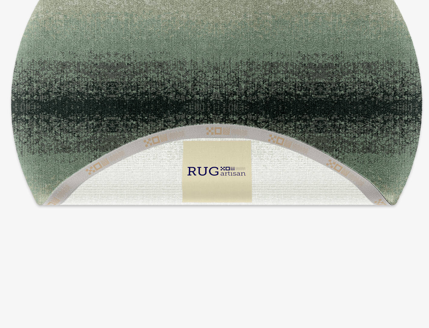 Midsea Gradation Round Hand Knotted Tibetan Wool Custom Rug by Rug Artisan