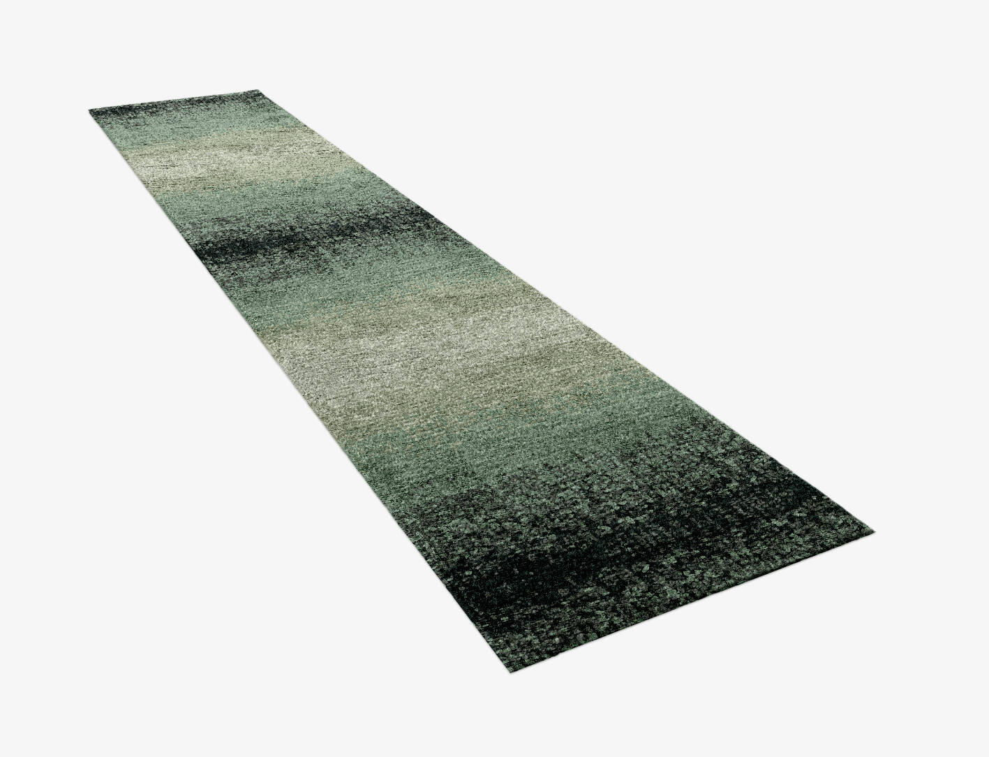 Midsea Gradation Runner Hand Knotted Bamboo Silk Custom Rug by Rug Artisan