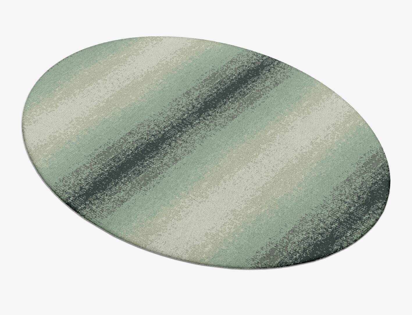 Midsea Gradation Oval Hand Tufted Pure Wool Custom Rug by Rug Artisan