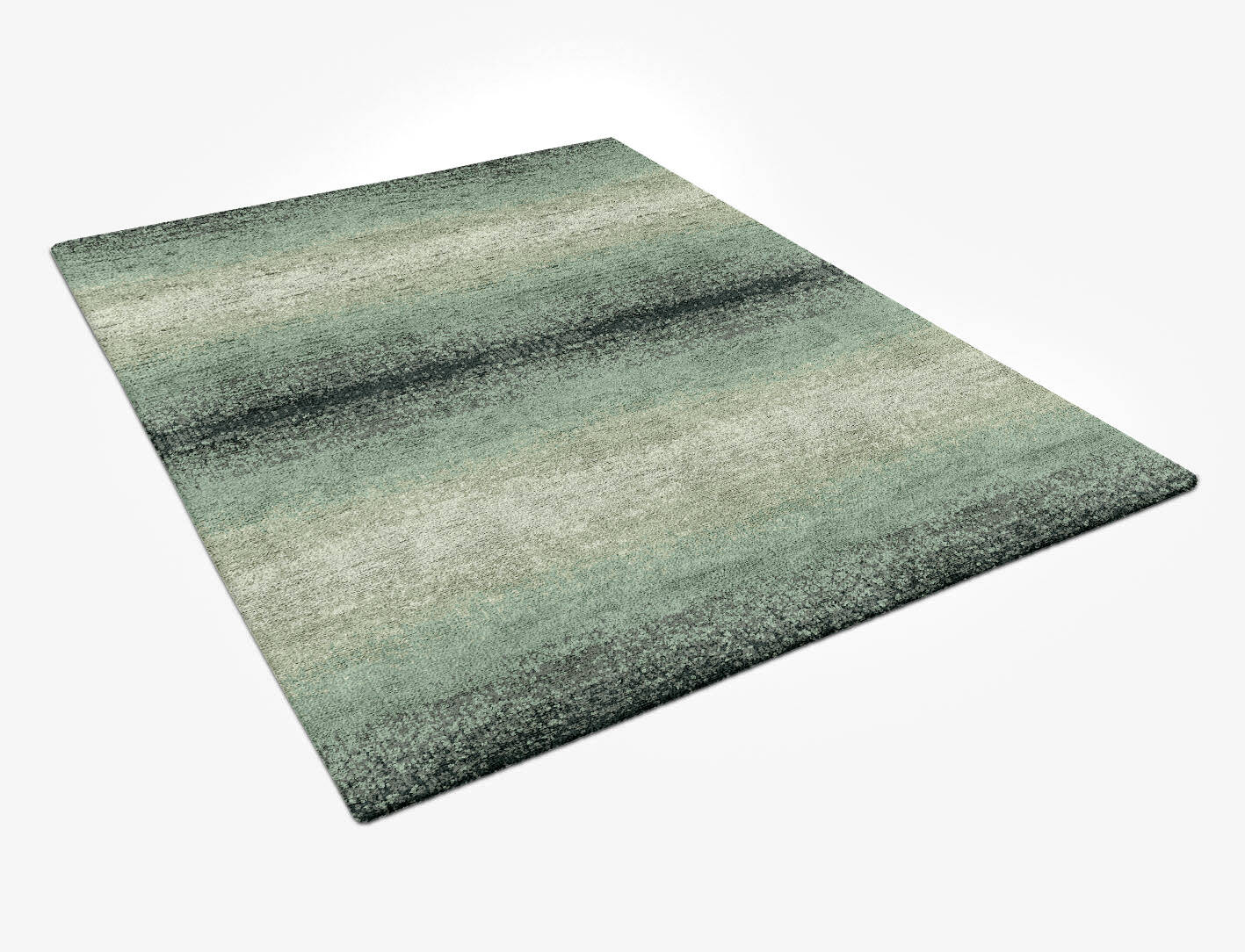 Midsea Gradation Rectangle Hand Tufted Bamboo Silk Custom Rug by Rug Artisan