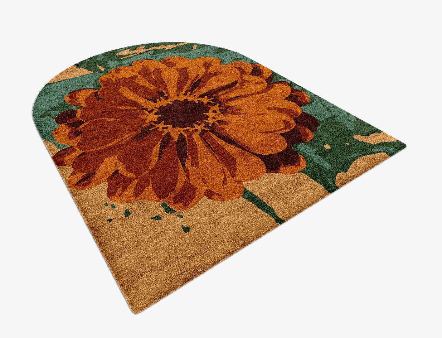 Midsummer Floral Arch Hand Knotted Bamboo Silk Custom Rug by Rug Artisan