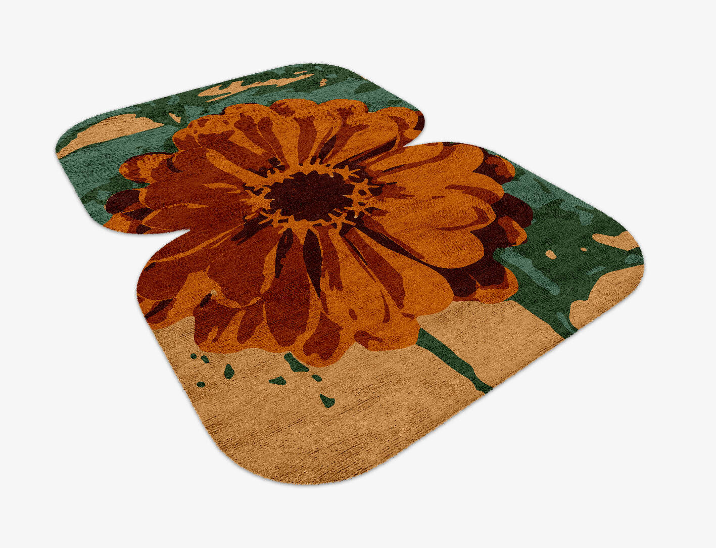 Midsummer Floral Eight Hand Knotted Bamboo Silk Custom Rug by Rug Artisan